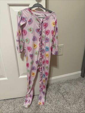 Sweethearts Pink Heart-Print Kids Pajamas